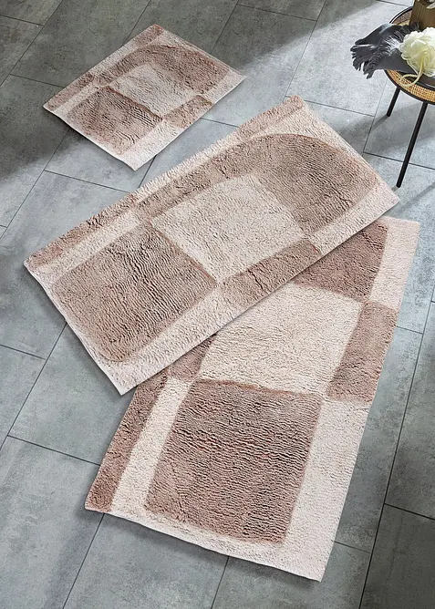 Tapis de bain à motif géométrique, bonprix
