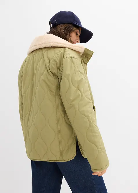 Légère veste de grossesse et de portage 3-en-1 avec doublure sherpa, bonprix