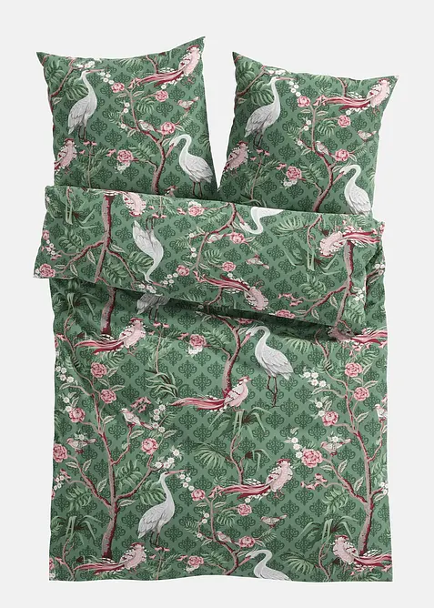 Parure de lit motif hérons, bonprix