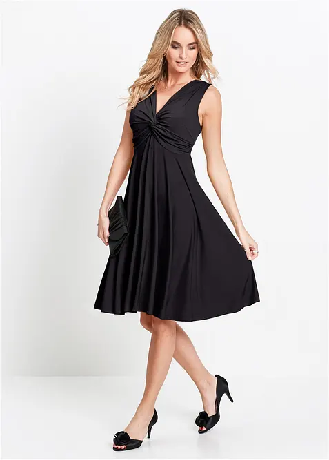 Robe en jersey avec col en V, bonprix