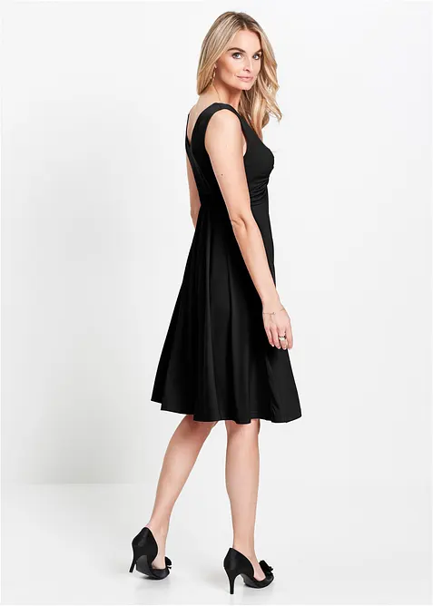 Robe en jersey avec col en V, bonprix