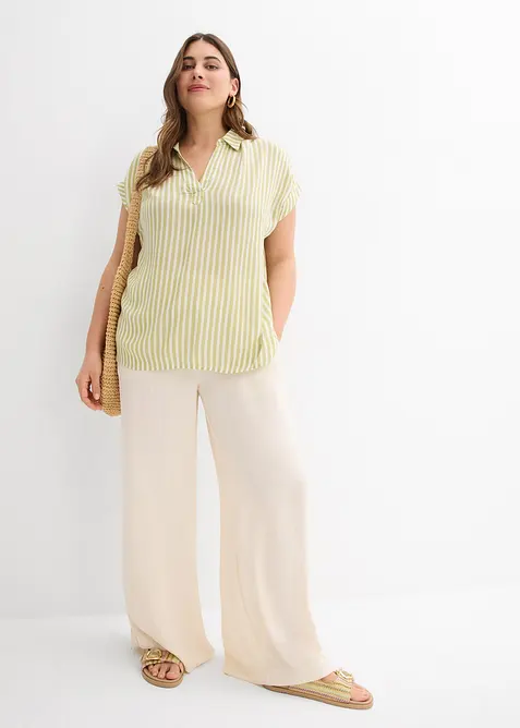 Blouse manches courtes en viscose fluide, bonprix