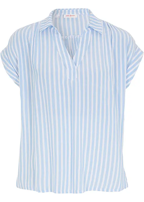 Blouse manches courtes en viscose fluide, bonprix