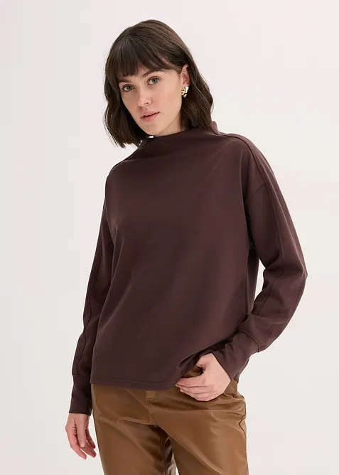 Sweat oversize en mati&egrave;re n&eacute;opr&egrave;ne douce, bonprix