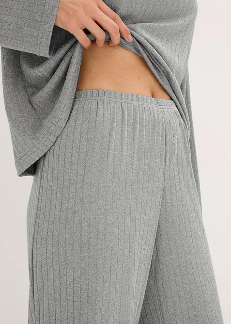 Pyjama doux en jersey pointelle, bonprix