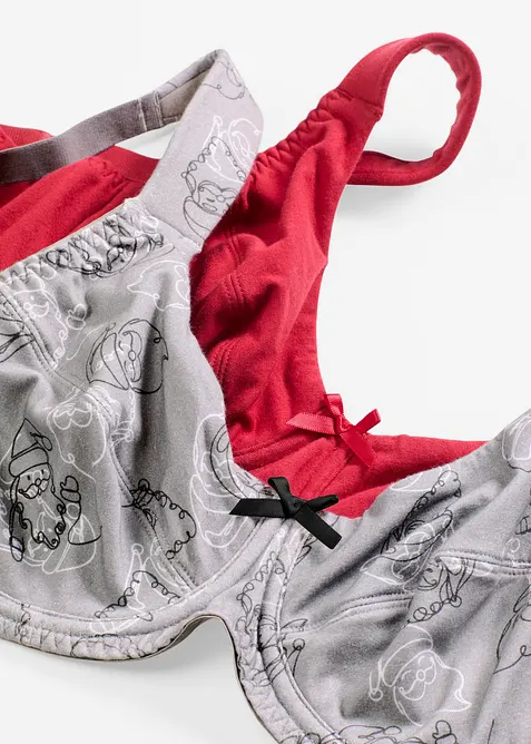 Lot de 2 soutiens-gorge à armatures, bonprix