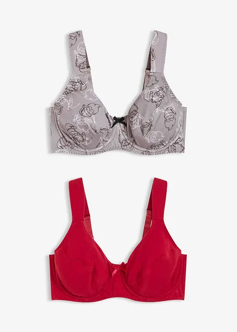 Lot de 2 soutiens-gorge à armatures, bonprix