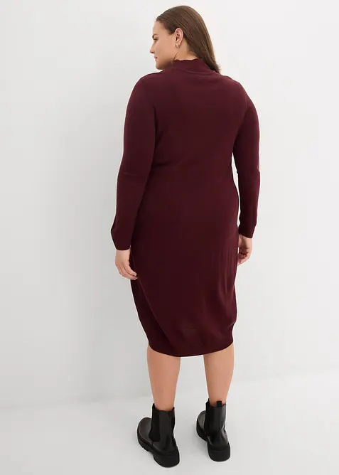 Robe en maille à col montant, bonprix