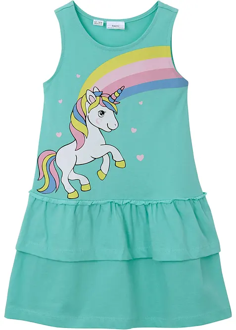 Adorable robe avec imprimé licorne, bonprix