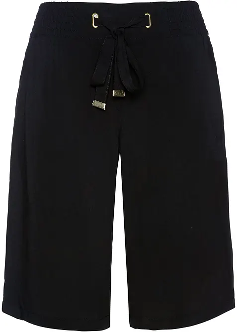 Bermuda en viscose avec ceinture à nouer, bonprix
