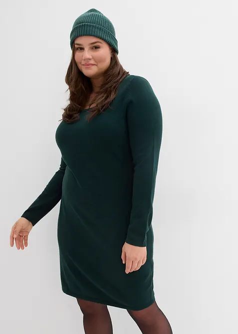 Robe en maille dans une coupe décontractée, bonprix