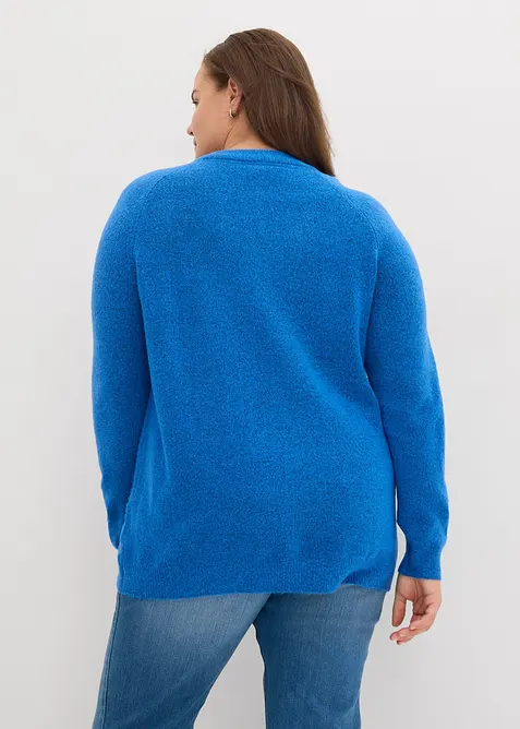 Pull en maille col V, bonprix