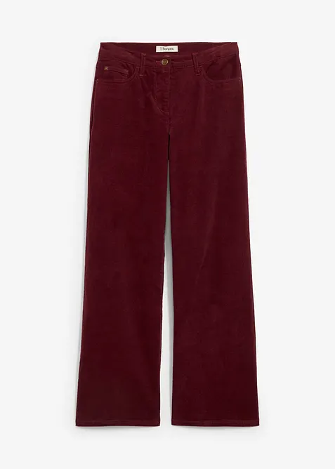 Pantalon large en velours côtelé, bonprix