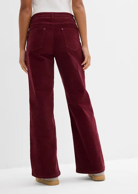 Pantalon large en velours côtelé, bonprix