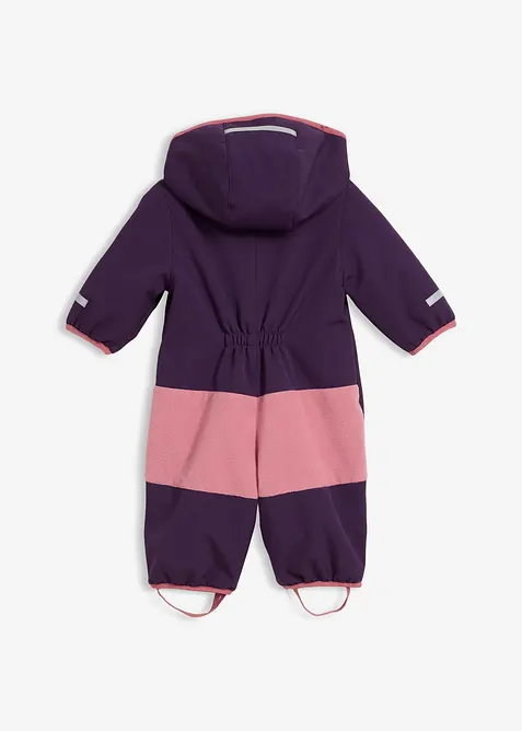 Combinaison bébé en softshell déperlant avec capuche, bonprix