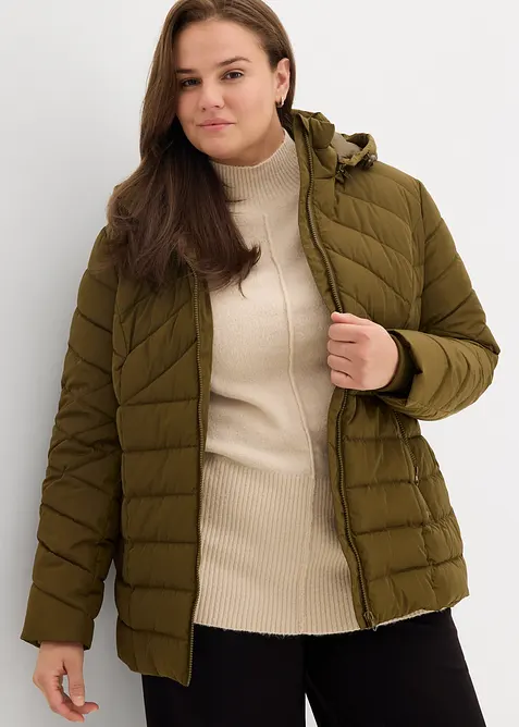 Doudoune légère avec capuche amovible, bonprix