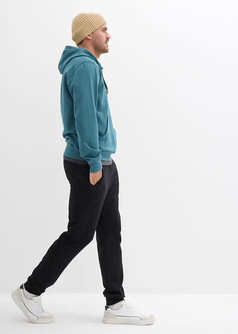 Sweat à capuche, détails enduits et intérieur gratté doux, bonprix