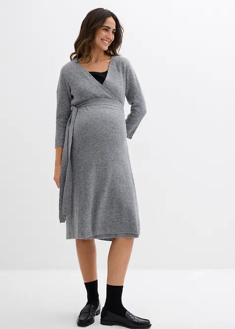 Robe de grossesse/d’allaitement en maille ultra douce à manches 3/4, bonprix