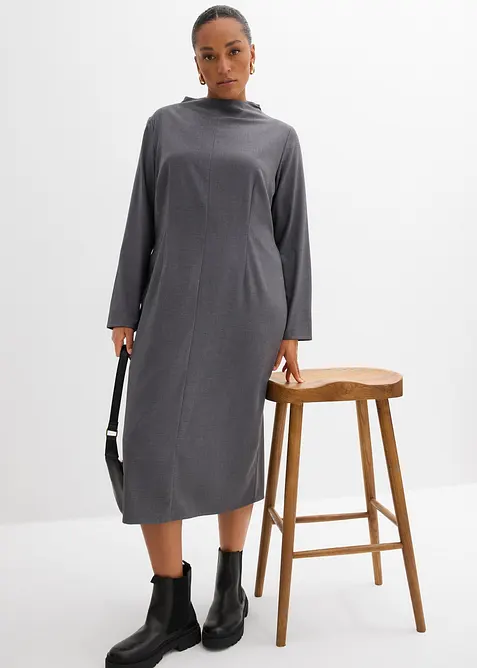 Robe midi en viscose fluide, bonprix