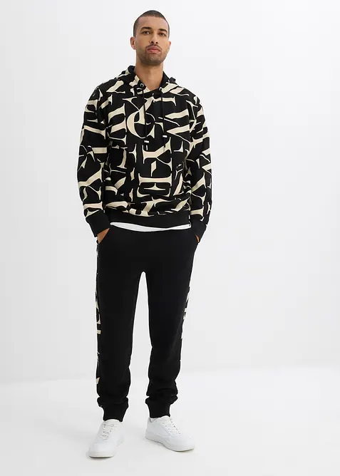 Sweat à capuche en coton, coupe loose, bonprix