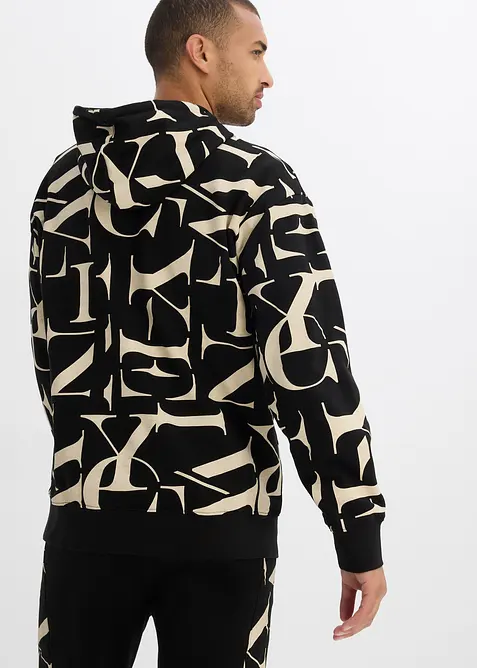 Sweat à capuche en coton, coupe loose, bonprix