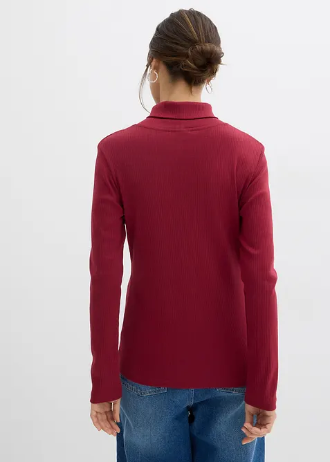 T-shirt col roulé 100% coton, bonprix