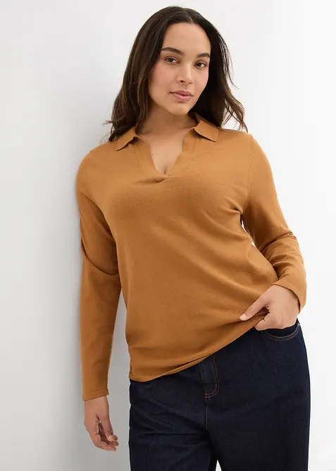 Polo en fine viscose, bonprix