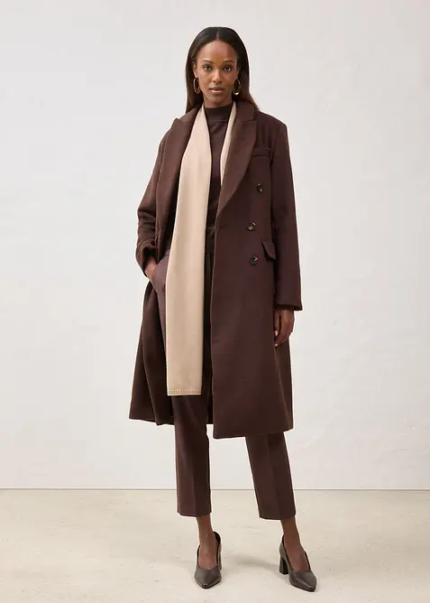 Manteau blazer en laine majoritaire, bonprix