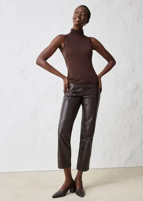 Top en jersey doux avec laine, bonprix