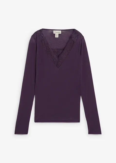 T-shirt en laine mélangée, bonprix