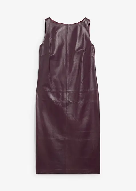 Robe en cuir d’agneau nappa, bonprix