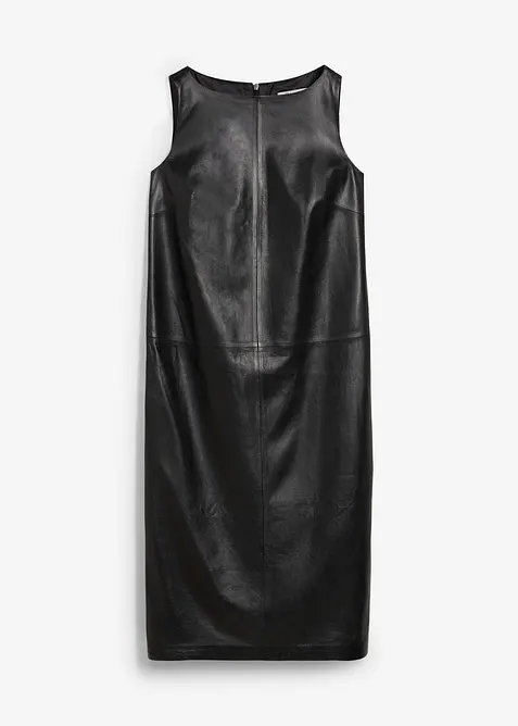 Robe en cuir d’agneau nappa, bonprix