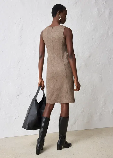 Robe fourreau en laine mélangée, bonprix