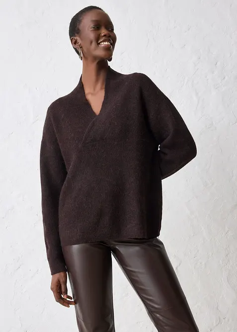 Pull chaud en alpaga mélangé, bonprix