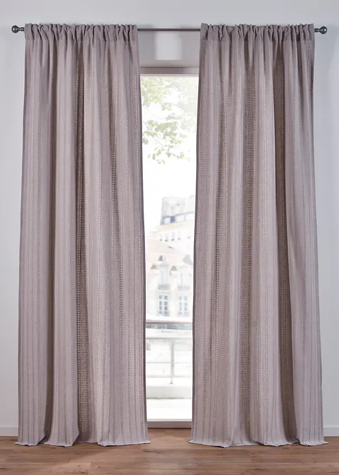 Rideau panneau en coton (1 pce), bonprix