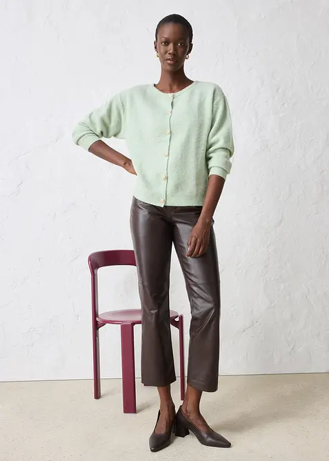 Gilet chaud en maille en alpaga mélangé, bonprix