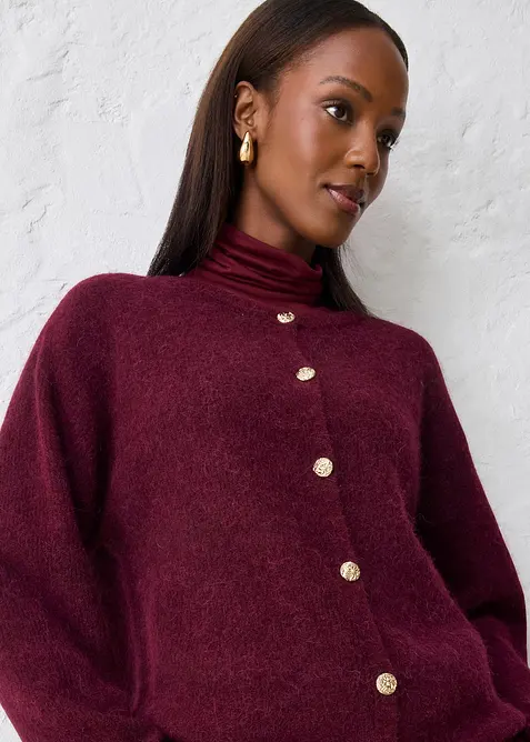 Gilet chaud en maille en alpaga mélangé, bonprix