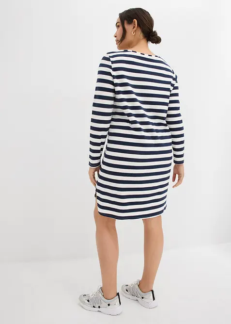 Robe plus longue derrière en coton épais, bonprix