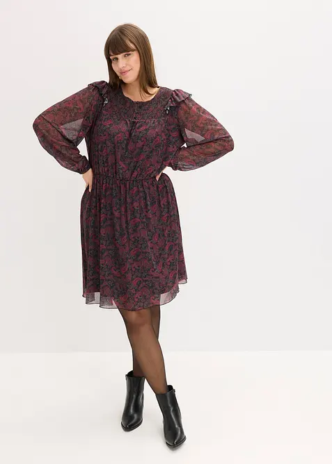 Robe en jersey mesh, bonprix