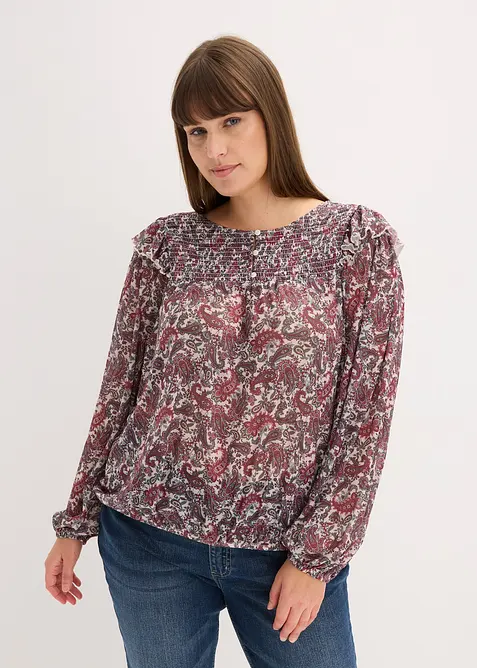 Blouse manches longues, bonprix