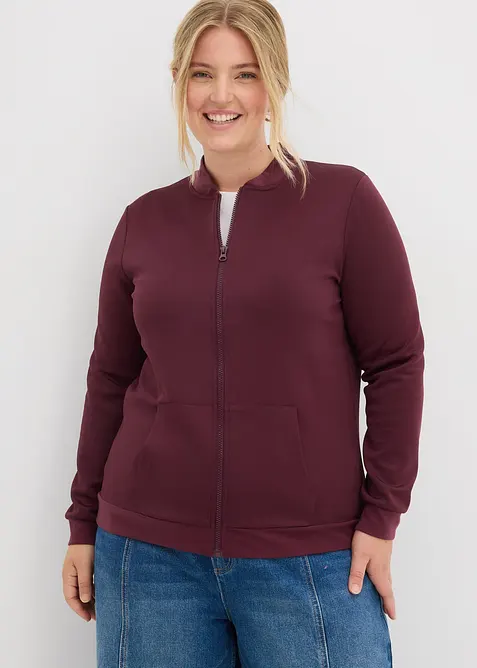 Sweat zippé en néoprène, bonprix