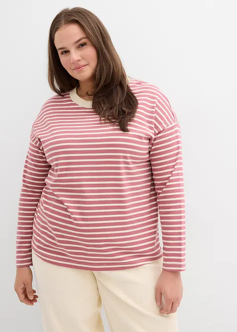 T-shirt manches longues en coton épais, bonprix