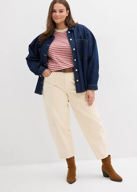 T-shirt manches longues en coton épais, bonprix