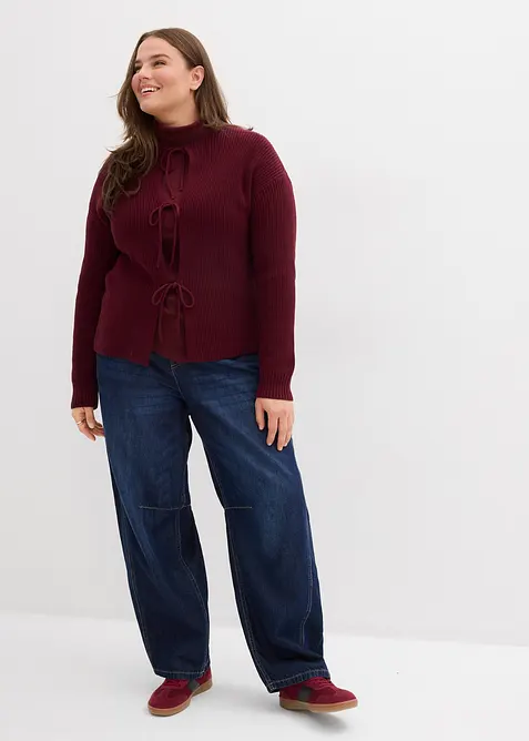 Gilet en maille à nœuds, bonprix