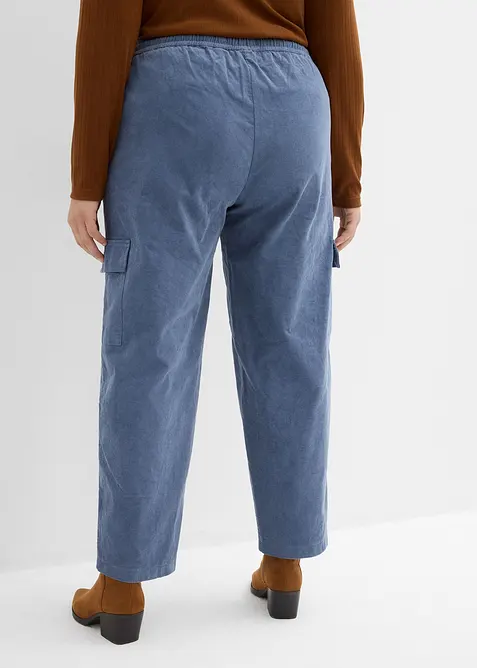 Pantalon barrel en velours côtelé, bonprix