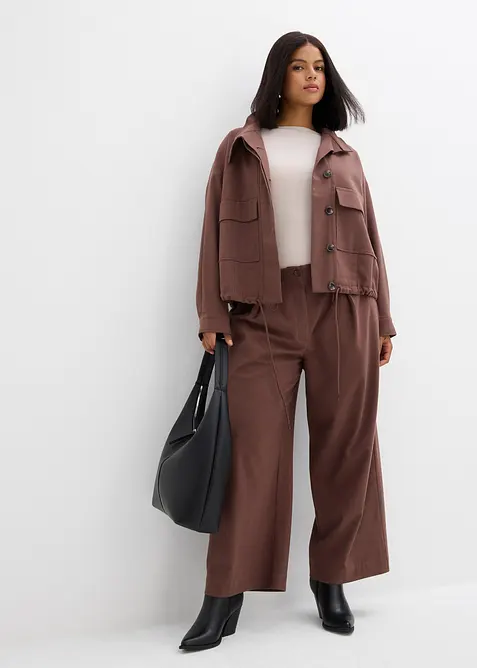 Veste courte de mi-saison en viscose mélangée, bonprix