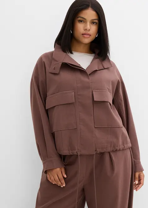 Veste courte de mi-saison en viscose mélangée, bonprix