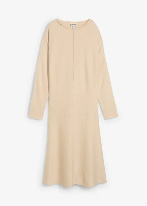 Robe midi en maille de viscose mélangée, bonprix