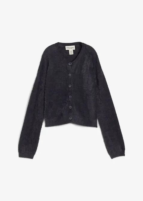 Gilet en maille poilue de viscose mélangée, bonprix