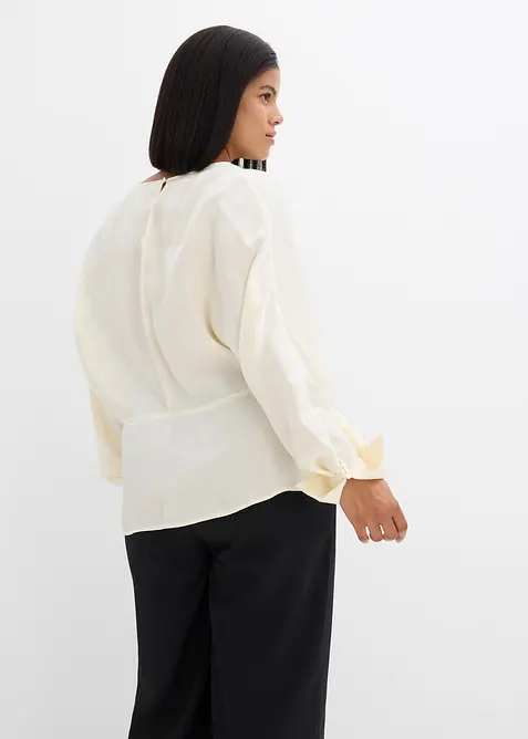 Blouse légèrement satinée en viscose mélangée, bonprix